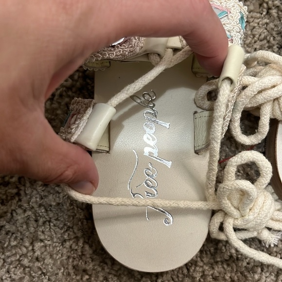 FREE PEOPLE NWOB Mantra Mirror Sandals / Natural - Picture 10 of 12